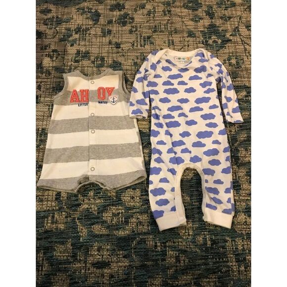 baby boy size 3 month 3m Carter’s And Coyote And Co Kids lot - Picture 1 of 4